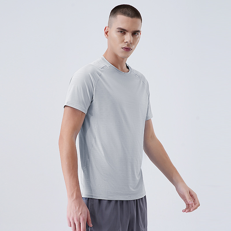 Camiseta Deportiva de Manga Corta para Hombre, Estilo Informal, para Verano 2025, Cuello Redondo, para Deportes al Aire Libre, Fitness y Running