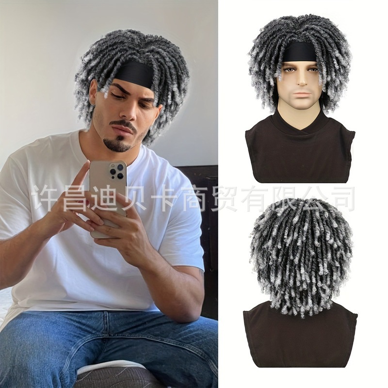 許昌外国貿易化学繊維ウィッグチューブカーブ中空アフロドレッドヘアアイスリボンヘッドギアアフロドレッドヘアウィッグ|undefined