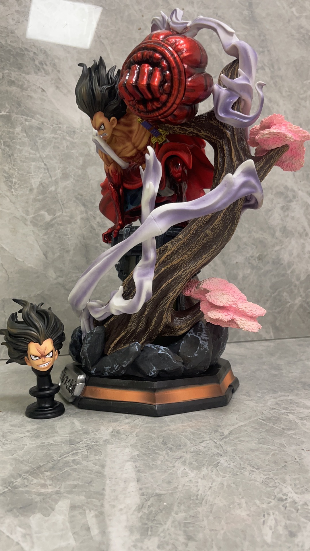 GK天瞳路飞 和之国 蛇人路飞 场景雕像 盒装手办