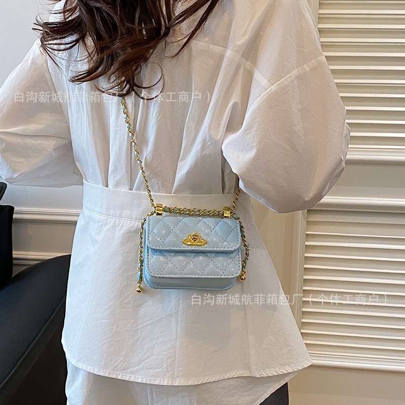 Xiaoxiangfeng トレンディな女性のバッグクロスボーダー卸売菱形チェーンショルダーバッグ女性の韓国スタイルのシンプルなファッションクロスボディバッグ女性|undefined