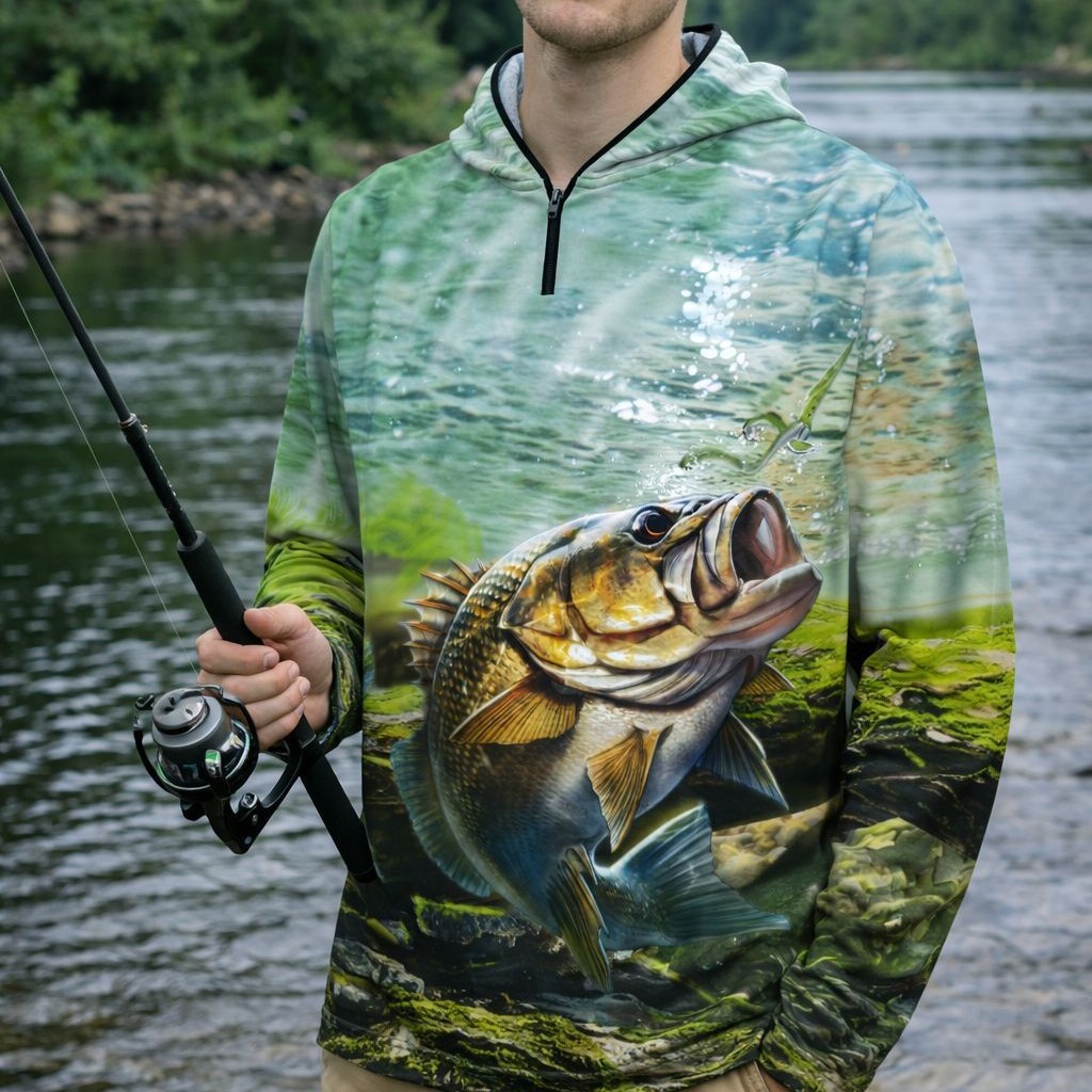 Cross-border plus size Men's Outdoor Fishing Sun Protection Suit Hooded Long-sleeved Breathable Thin Sports Leisure