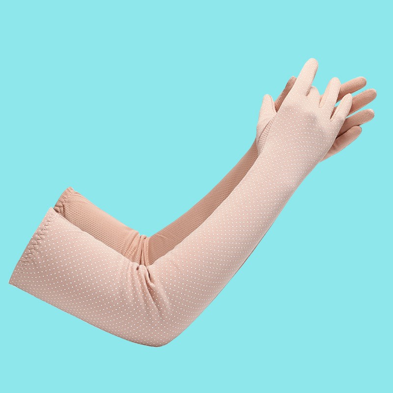 Guantes de protección solar verano alargado protección del brazo verano de las mujeres protección UV manga larga de hielo para mujer