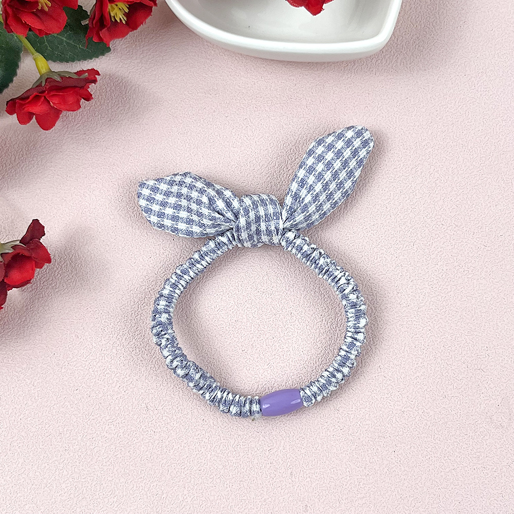 La banda de goma para niños femenina no duele el cabello elástico buena corbata bebé arco banda para el cabello cuerda para el cabello Orejas de conejo coreano accesorios para el cabello femenino