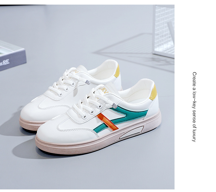 Kleine Witte Schoenen Dames S Lente Nieuwe Sport Koreaanse Versie Alle Match Student Platte Casual D_voghion.com