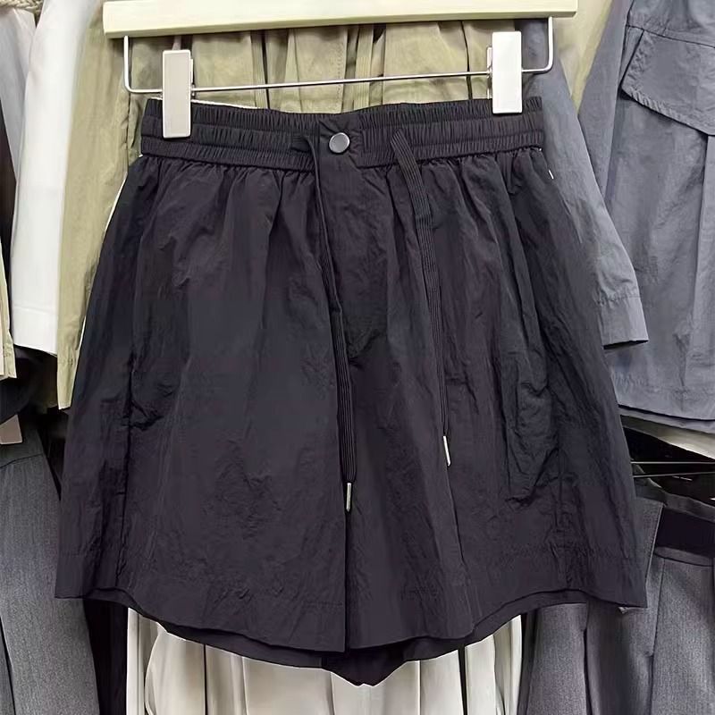 Summer plus size Tooling Quick-drying High Waist Loose Loose Casual Shorts Women's Slimming A- line Sports Wide Leg Pants for Women