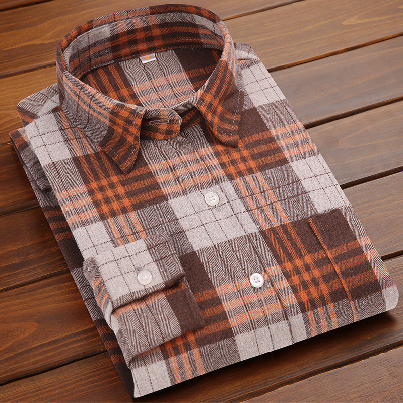 Men's spring and summer long sleeve cotton casual fashion shirt 2025 new men's shirt coat wholesale