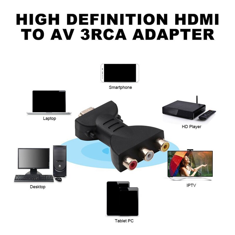 Hdmi変換av音声ビデオ変換コネクタhdmi to av rcaハイビジョン変換ケーブルhdmi変換av配置器|undefined