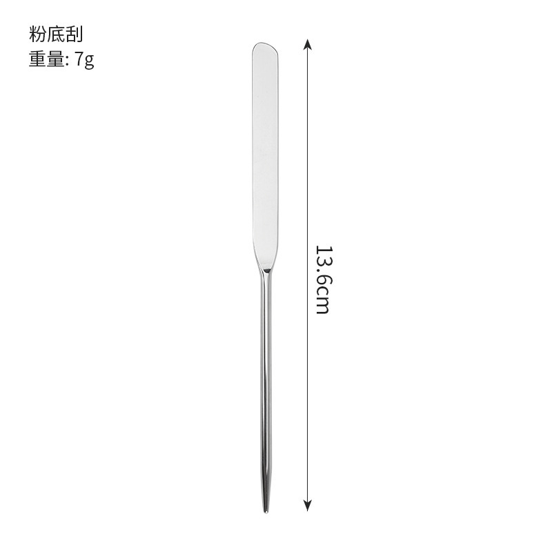 不锈钢戒指调色板套装迷你调色盘彩妆粉底液调色和棒化妆工具|undefined