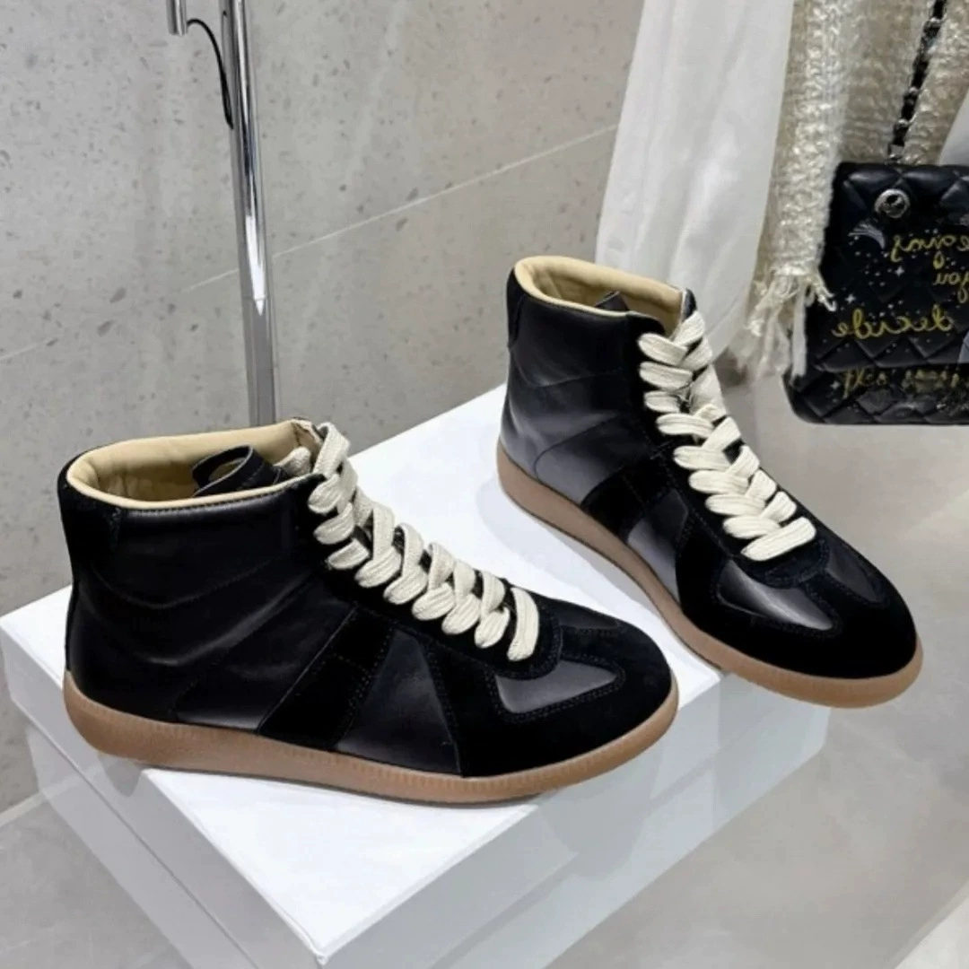 В наличии немецкие тренировочные кроссовки MM6, повседневные кроссовки из европейской натуральной кожи, мужская обувь, дышащая обувь из воловьей кожи, 25 новых женских туфель