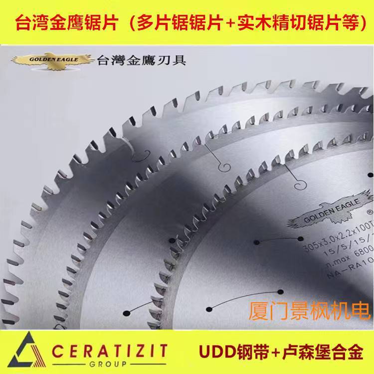 台湾鹰牌锯片GOLDEN EAGLE木工钨钢合金圆锯片推台锯金鹰锯片300*