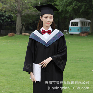 学士服大学生文科本科硕士博士服装成人拍照礼服毕业季男女学位服-阿里巴巴