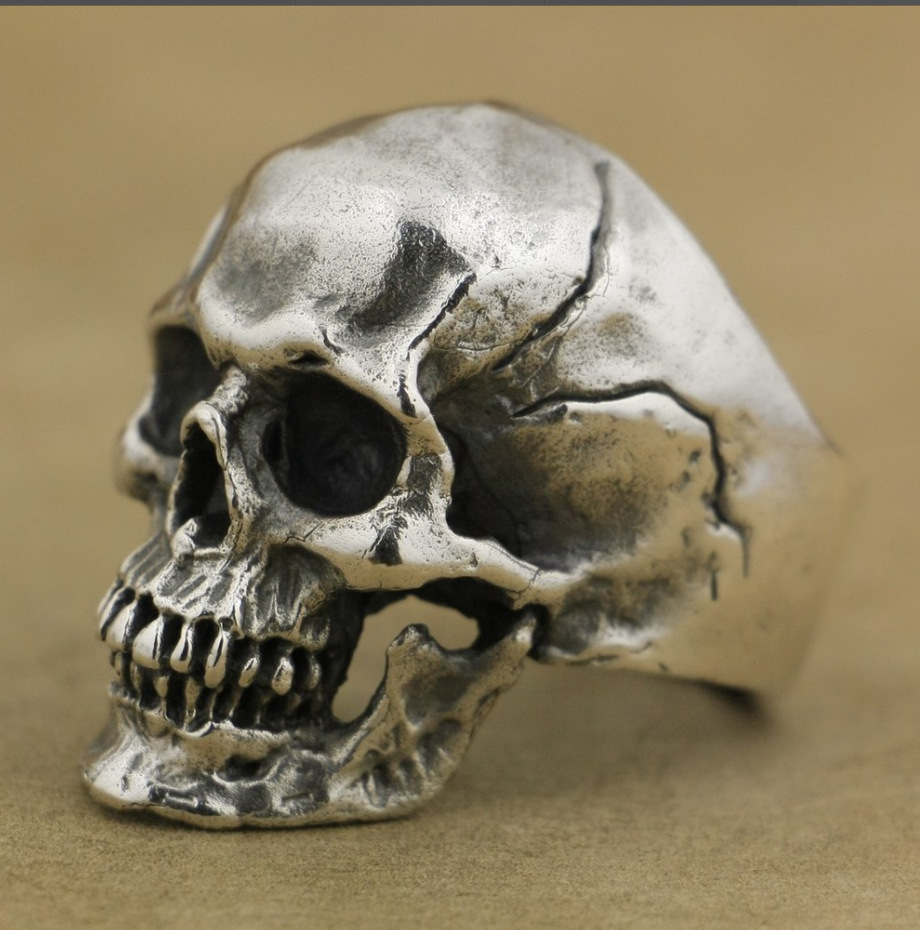 Punk Skull Alloy Plating Men's Rings display picture 4