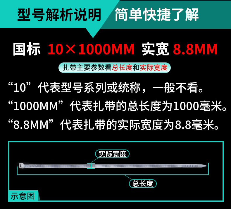 大号扎带厂家