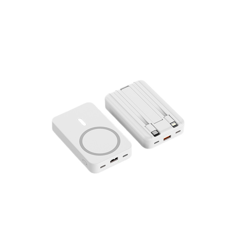 ケーブル付き Magsafe 磁気ワイヤレスパワーバンク 10000 mAh 22.5W 高速充電モバイル電源 k790|undefined