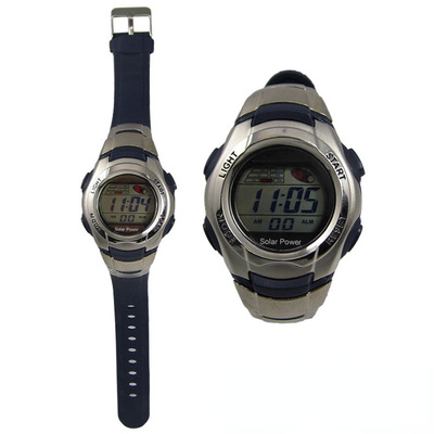 OEM加工太阳能运动表环保节能双电池多功能户外防水电子手表watch|ms