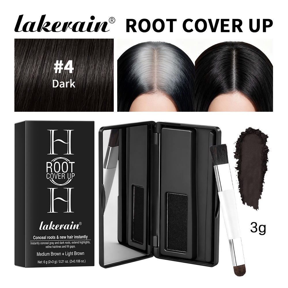 Disco de Retoque para Raíces de Cabello 6 Colores, Portátil con Cepillo