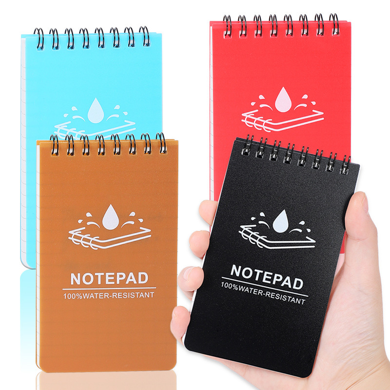 Cross-Border Exclusive Stone Paper Coil Notebook All-Weather Waterproof Pp Cover Mini Carry-On Flap Pocket Pants Notebook
