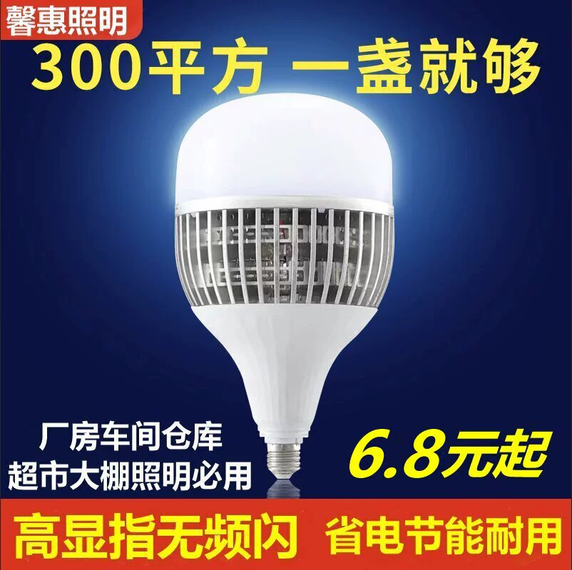 LED industrial miner's lamp, bulb, with screw socket, high power