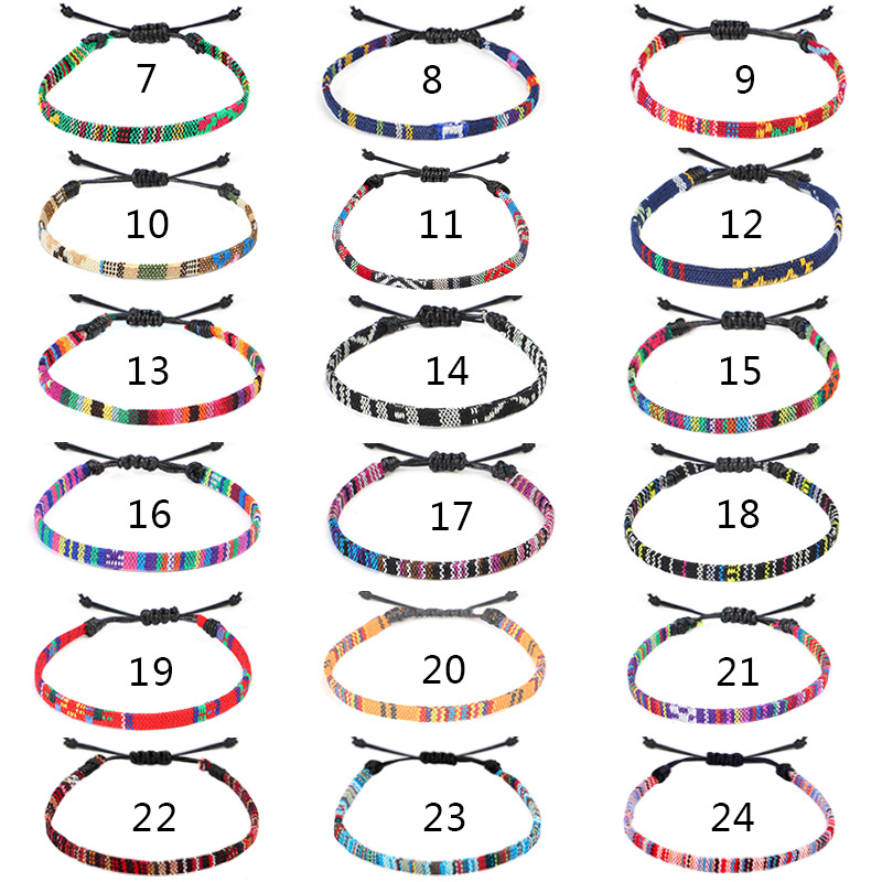 Ethnic Style Colorful Cloth Braid Women's Anklet display picture 3