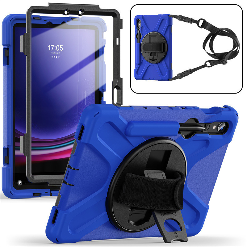 Suitable for Samsung Tab S9 X710 Tablet Case Pirate King Pc Stand S9Plus Strap Silicone Anti-Fall Back Shell
