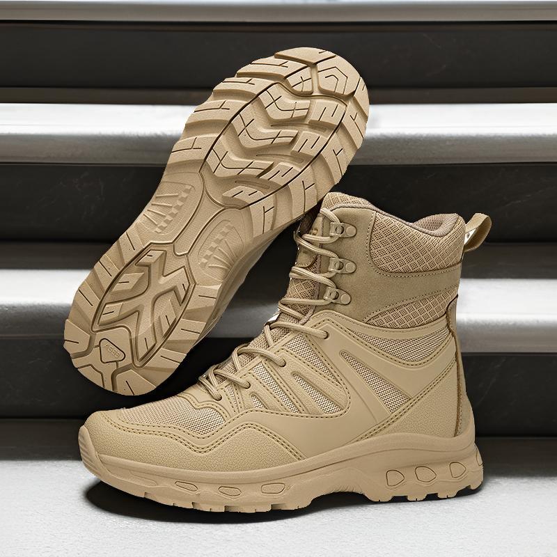 25 nuevas botas tácticas de camuflaje, botas militares, botas de soldado especial, hombres, tallas grandes, tallas exteriores, botas de combate de pandillas de cuatro estaciones al aire libre