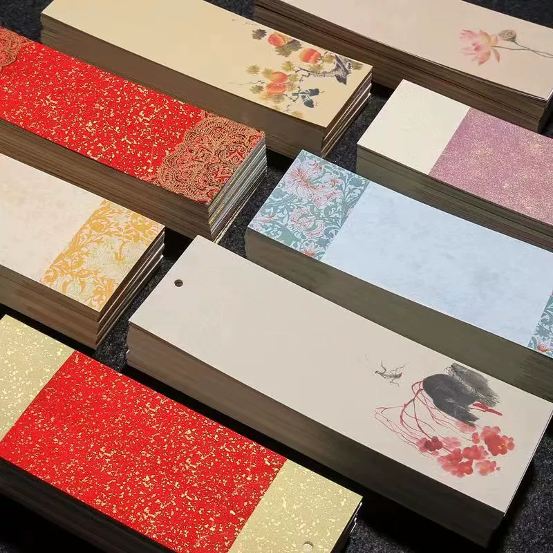 Рисовая бумага закладки эмалированная закладка Классический китайский стиль рукописный бланк каллиграфии китайская роспись рисованной батик закладки