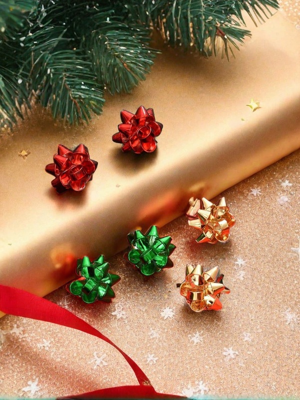 欧米の国境を越えたクリスマス金属ファッションボヘミアン風イヤリングカラークリスマス花ピアスセット|undefined