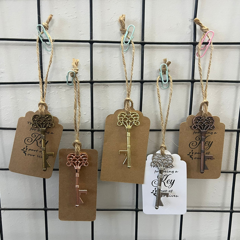 定制复古钥匙啤酒开瓶器 婚礼赠品礼物 新奇特金属啤酒启瓶器