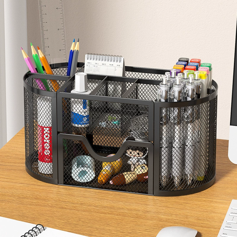Свежий держатель для ручек большой емкости, студенческий учебный стол, вставка для ручек, организация канцелярских принадлежностей в общежитии, многофункциональное офисное хранилище