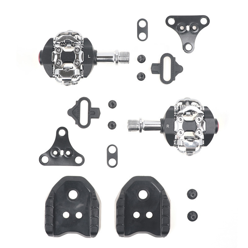 Road to mountain bike self-locking pedal pedal aluminum alloy suitable for Himano SPD lock plate system accessories
