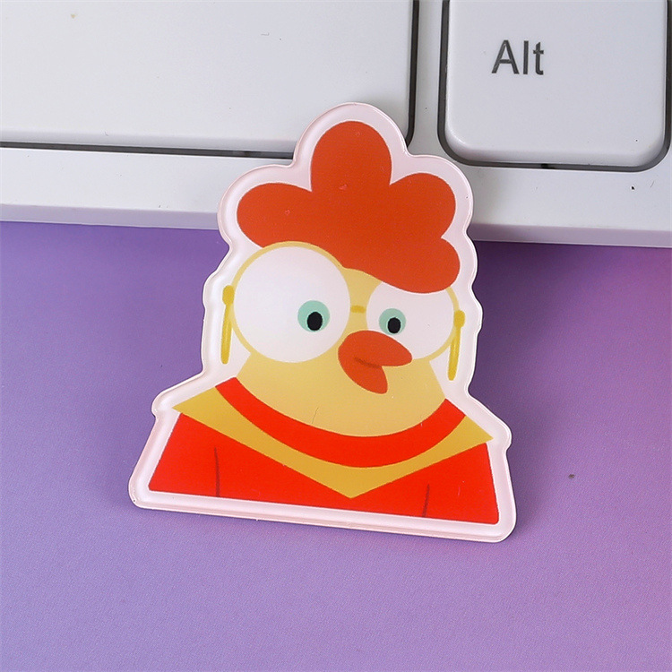 新しい外国貿易バッジ森林動物パーティーかわいいアクリルブローチ漫画パッチヘアクリップ冷蔵庫貼り部品|undefined
