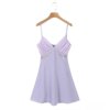 Summer dress, city style, European style, lifting effect, V-neckline, flowered, with embroidery