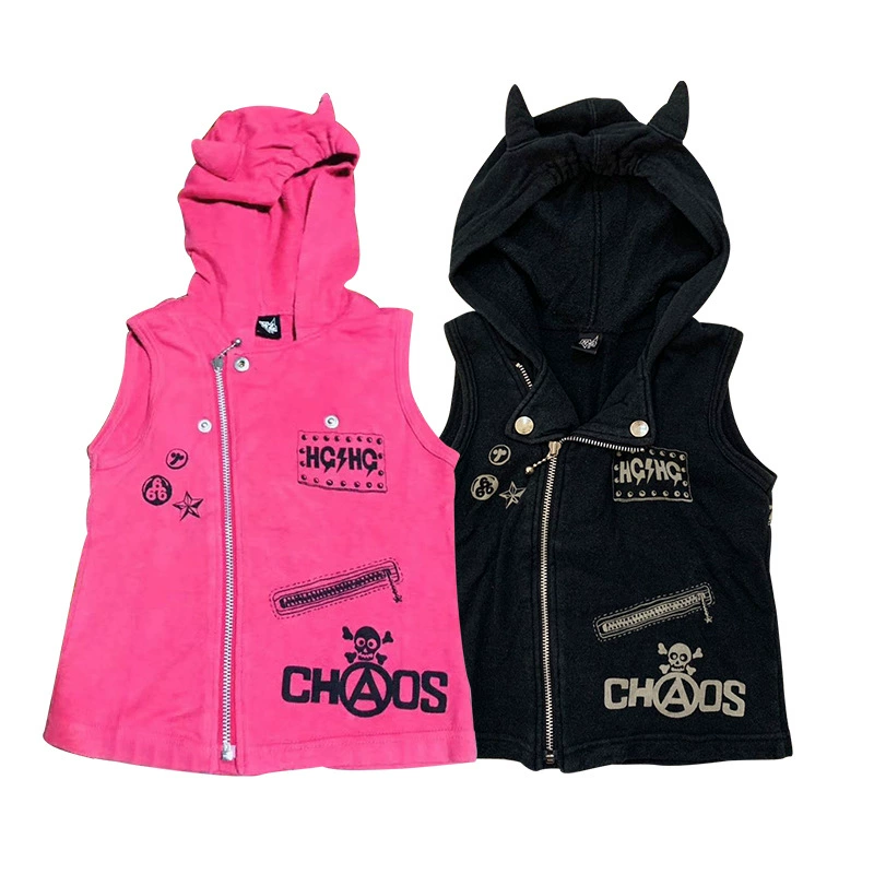 [В наличии] 23 осенне-зимний модный бренд Gao Ding детская одежда соски дьявол детский хлопковый жилет для девочек