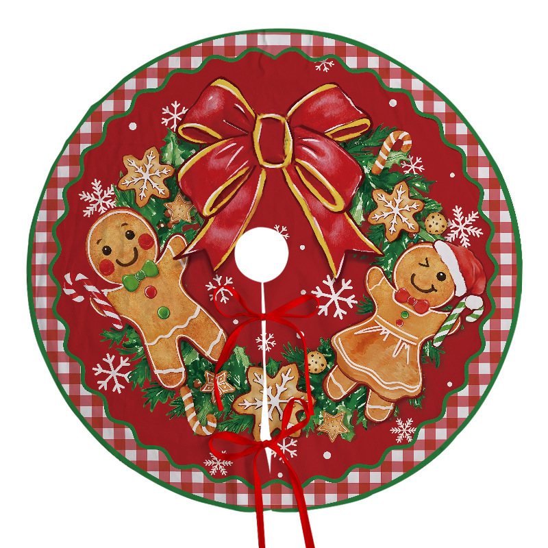 クロスボーダー新しいinsクリスマスツリースカートホリデーパーティーシーン装飾ツリーボトムエプロンぬいぐるみ生地装飾ツリースカート|undefined