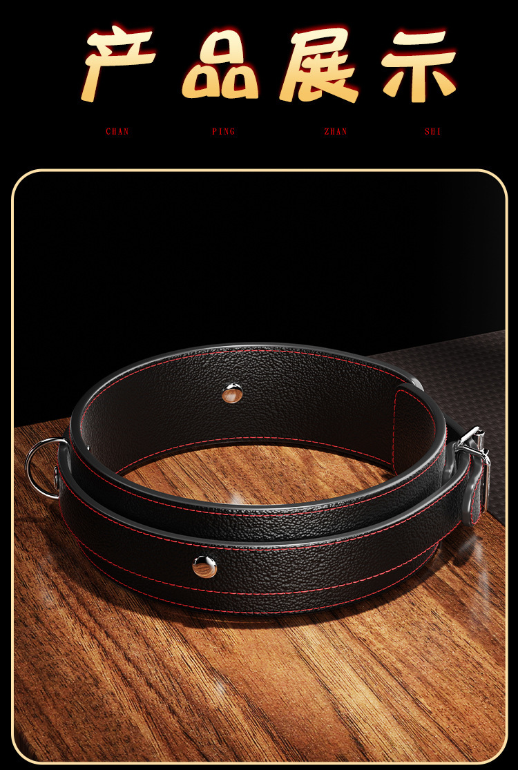 Jiuai SM Domain Control Bondage Set with Handcuffs, Whip, Ball Gag and Nipple Clamps — detail image 9