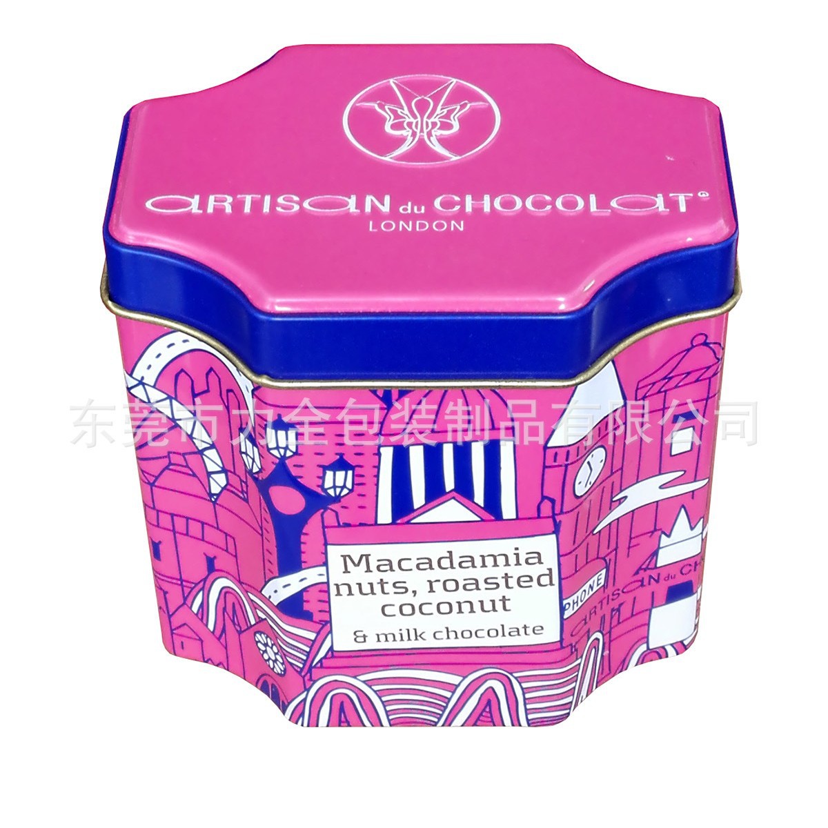 八角马口铁饼干铁盒 食品级马口铁饼干罐 异形马口铁食品包装罐