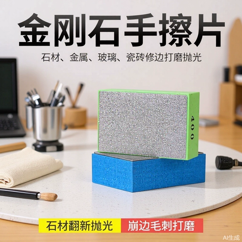 Distribution diamond hand wipe tile trimming artifact 120 mesh glass tile electroplated diamond hand wipe