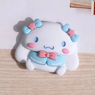 Decoración de pastel de perro de jade adorno de decoración de pastel de perro de orejas grandes blancas de dibujos animados retro Kulomi complemento de vestir para hornear tarjeta de cumpleaños