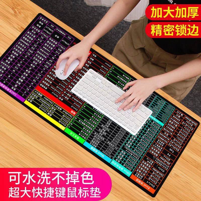 Big mouse, gaming table laptop, keyboard, non-slip table mat
