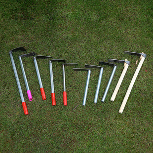 Small Hoe with Wooden Handle, Vegetable Garden Flower Shovel, Weeding and Transplanting Gardening Tools, Small Hoe