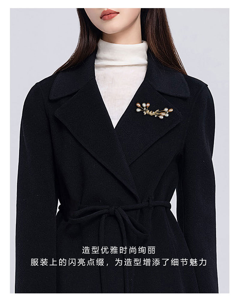 告白气球天然珍珠高档胸针名媛小香时尚别针优雅精致小