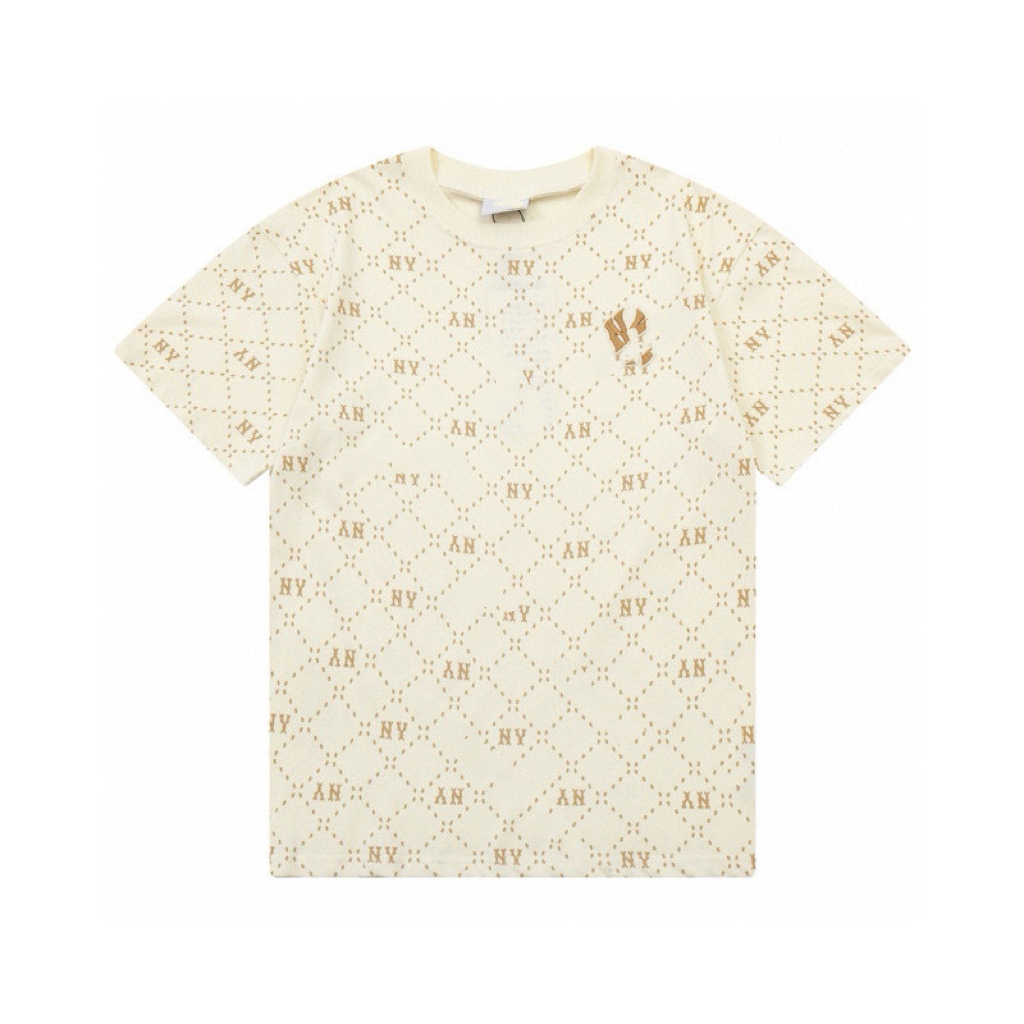 Fábrica al por mayor nueva moda Coreana de alta calidad impresa algodón manga corta hombres y mujeres mismo estilo pareja camiseta suelta soporte código de escaneo