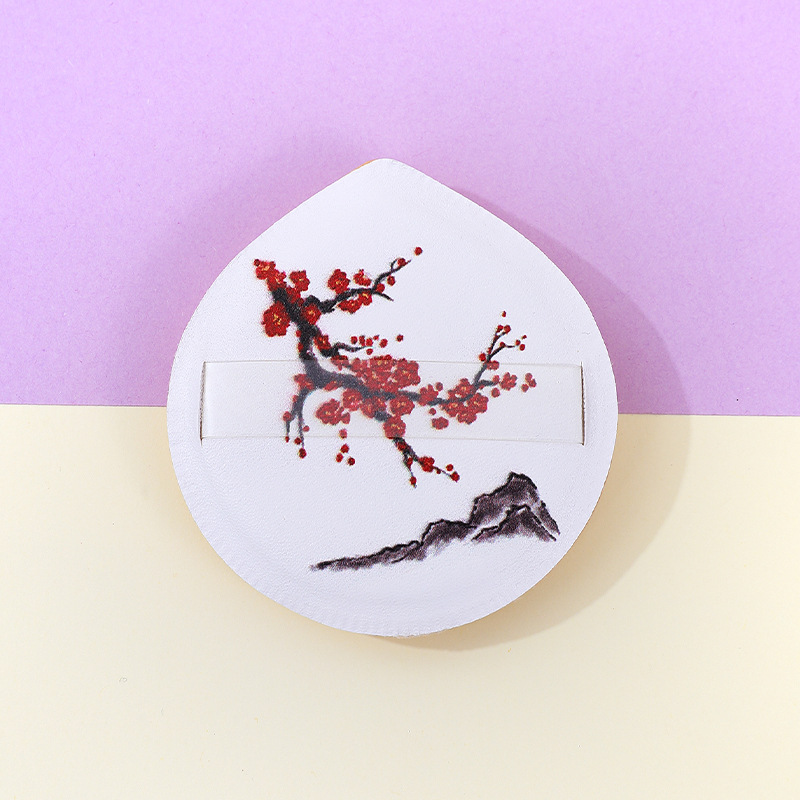 100 puntos de soplo de polvo de algodón de azúcar patrón de logotipo de impresión personalizado poliuretano maquillaje esponja cojín de aire bomba Q no come polvo