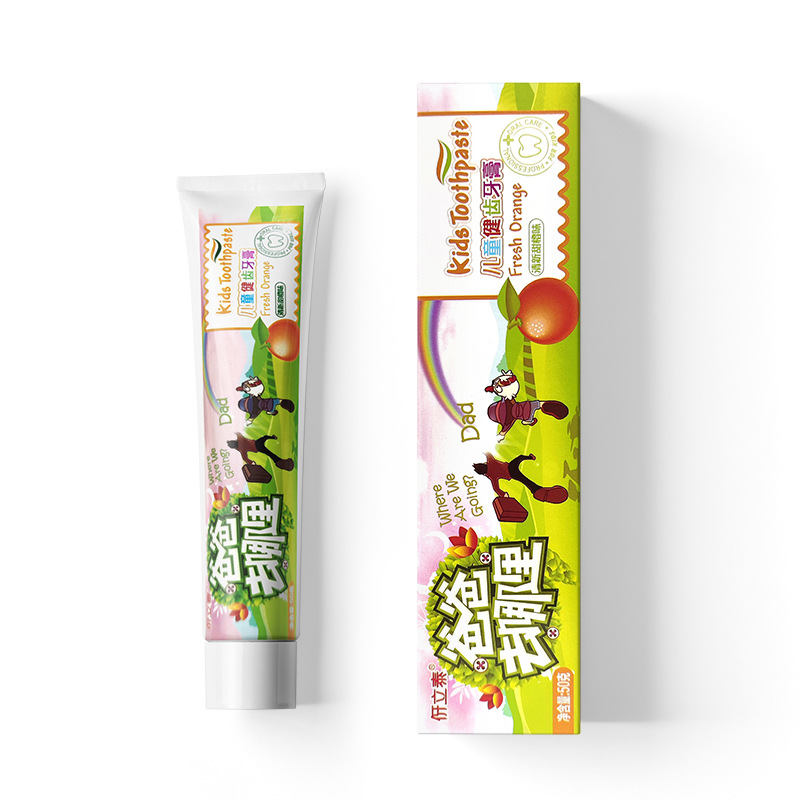 어린이 치아 건강 치약 상큼한 오렌지 맛 (50g)