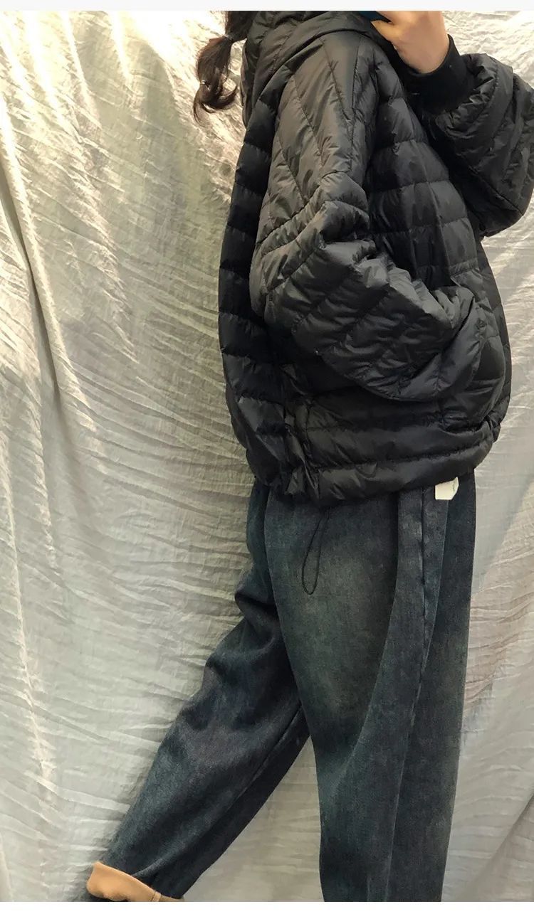 Winter Down Jacket For Women Lightweight Hooded Cotton Coat_voghion.com