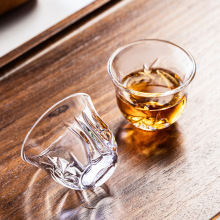 功夫玻璃茶杯品茗杯纯天然养生耐热玻璃茶具个人专用茶杯酒杯家用