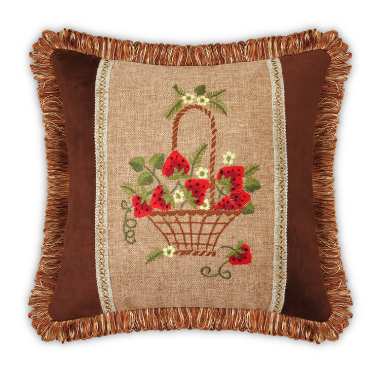 Jinhao bordado fábrica al por mayor hecho a mano bordado de punto de cruz DIY bordado cinta cojín almohada Rosa belleza