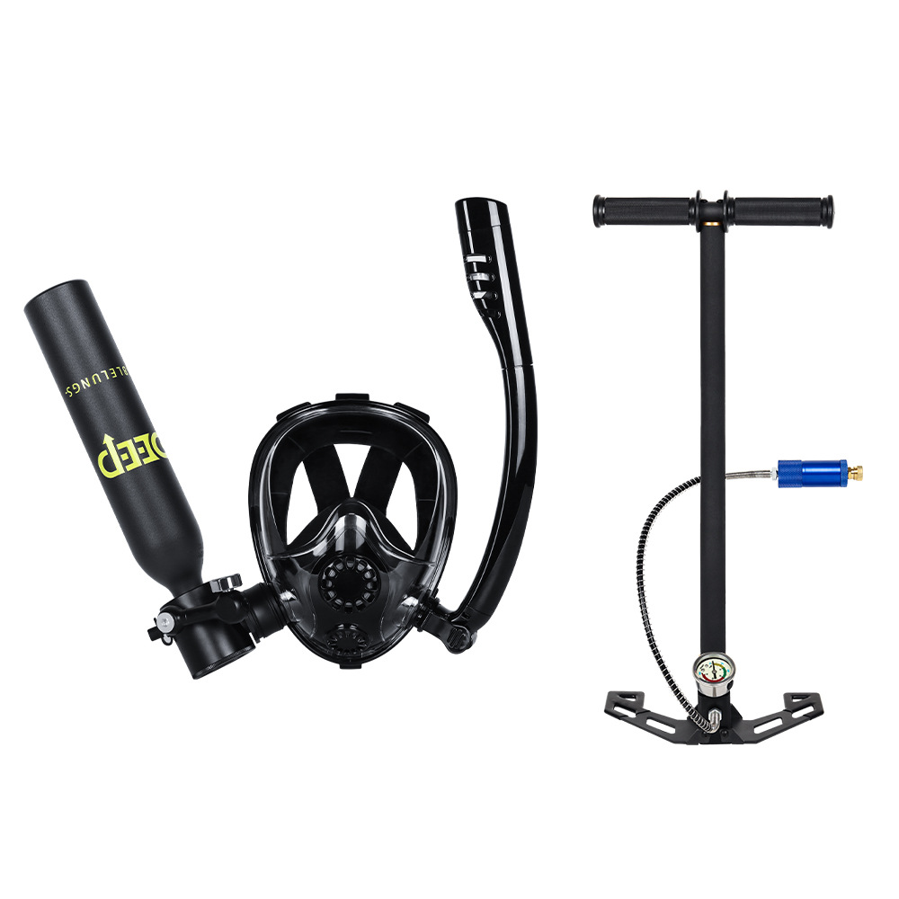 DIDEEP0.5LPlus nueva máscara de buceo, botella de oxígeno, respiración submarina, equipo de buceo, tanque de oxígeno de respiración