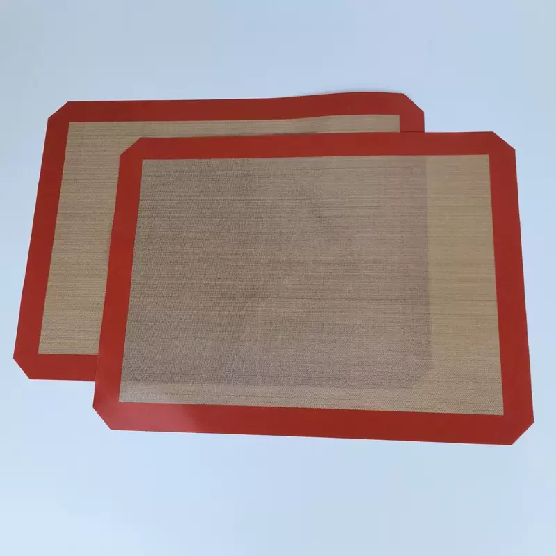 Thickness 0.4mm Silicone baking pad resistant high temperature glass fiber macaron grilled pad oven, non -stick silicone baking baking pan