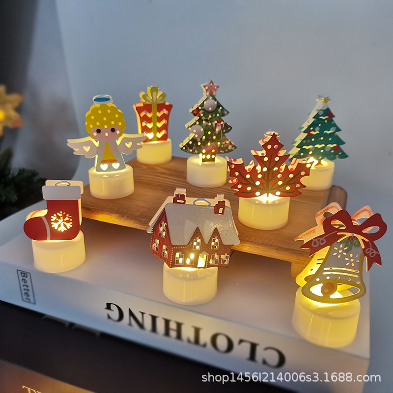 Lámpara de Vela Electrónica LED Hierro, Decorativo, para Navidad image 5